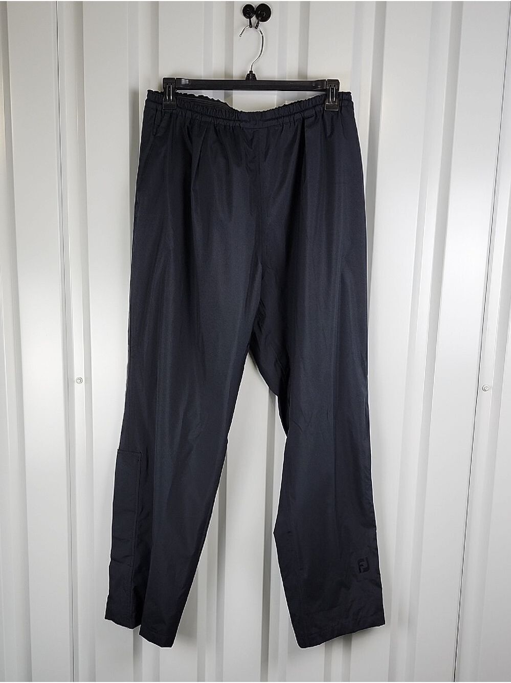 Dryjoys By FootJoy Men's Black Golf Rain Pants Lightweight Comfort Size XL